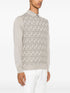 patterned-jacquard polo shirt